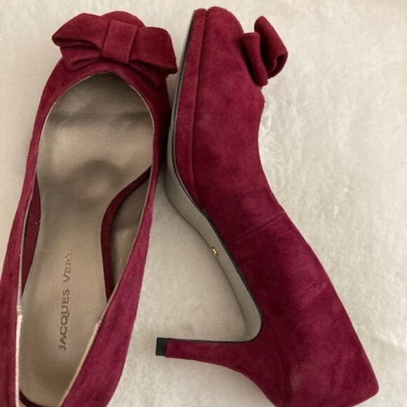 Brand New Jacques Vert Suede Women's Mid Heel Shoes - Picture 4 of 6